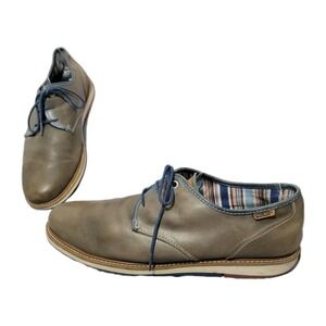 Pikolinos Berna Light Brown Leather Lace-up Oxford Brogue Shoes Size EU 46 US 12